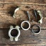 Muffler Tail Pipe & Heater Box Clamps, 64-74, Nos German 2 Pc.