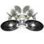 Disc Brake Conversion Kit, Front, w/ Spindles, Std., 68-77, 16 Pc.