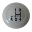 Shifter, Knob, 7mm w/ 4 Speed Shift Pattern Gray, 61-67