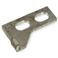 Brake Pedal Stop Plate, Dual Bolted to Floor Pan, Thru 57