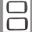 Door Handle Seals, Outer, Bug 52-59 & Typ. II till 63