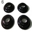Window Crank & Door Handle Escutcheon Buffers, Black, 50-57, Bus to 58, 4 Pc.