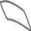 Chrome Molding Trim, Aluminum for Rear Window Seal, Sedan, 65-71