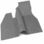 Rubber Floor Mat, Front Half Over Tunnel, Gray, 68-72