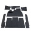 Carpet Kit, Front, 7 Pc. w/ Footrest Oatmeal Loop, 58-68