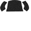 Carpet, Rear, Sedan, Black Loop, 58-64