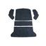 Carpet Kit, Rear, Sedan, Black Loop, 65-72