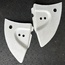 Hinge Covers, Top Frame, Inside Quarters, L & R White HD Fiberglass, 68-79, Nos German Aftermarket, 2 Pc.
