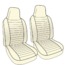 Seat Cover, Front Only, Sedan/ Conv., Black Bsk. Wv.,  74-75 