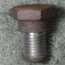Seat Belt Bolt, w/ 16mm Shoulder, 1967, Used German