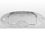 License Light Lens, Clear, Ghia, 60-74, German Hella