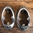 Tail Light, Mount Housings, Chrome Plated, Left/ Right, 62-67, Used German Hella