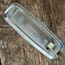 Interior Dome Light, w/ Flat Knob, Silver Edge, & Tab Terminals w/o Wires, 70-73, Used German Hella