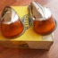 Turn Signal Assemblies, Amber Front, L/R, 64-66, Nos German Hella, Pair