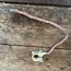 Battery Cable, Brass & Copper Negative Ground Strap w/ additional tab crimped to wire,  75-79, Used German 