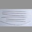 Body Molding Set, Polished Aluminum, 39
